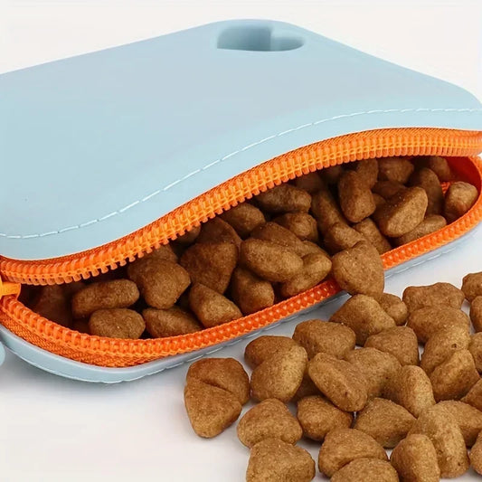 Silicone Pet Food Pouch Outdoor Dog Walking Bag Training Dog Treat Pouch Portable Waterproof  Food - Grade Pet Food Storage Bag