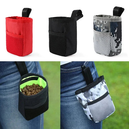 Pet Outdoor Training Bag Oxford Cloth Waterproof Durable Pet Waist Bag Multi-Functional Dog Walking Gear Bag Treat Pouch Compact